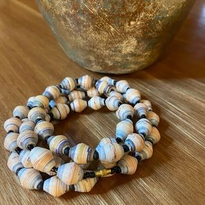 🎉HOST PICK 🎉Recycled Paper Bead Necklace